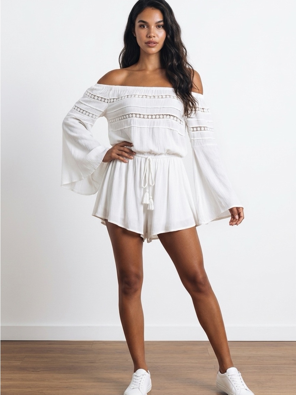 Bohemia Off shoulder long sleeve Jumper